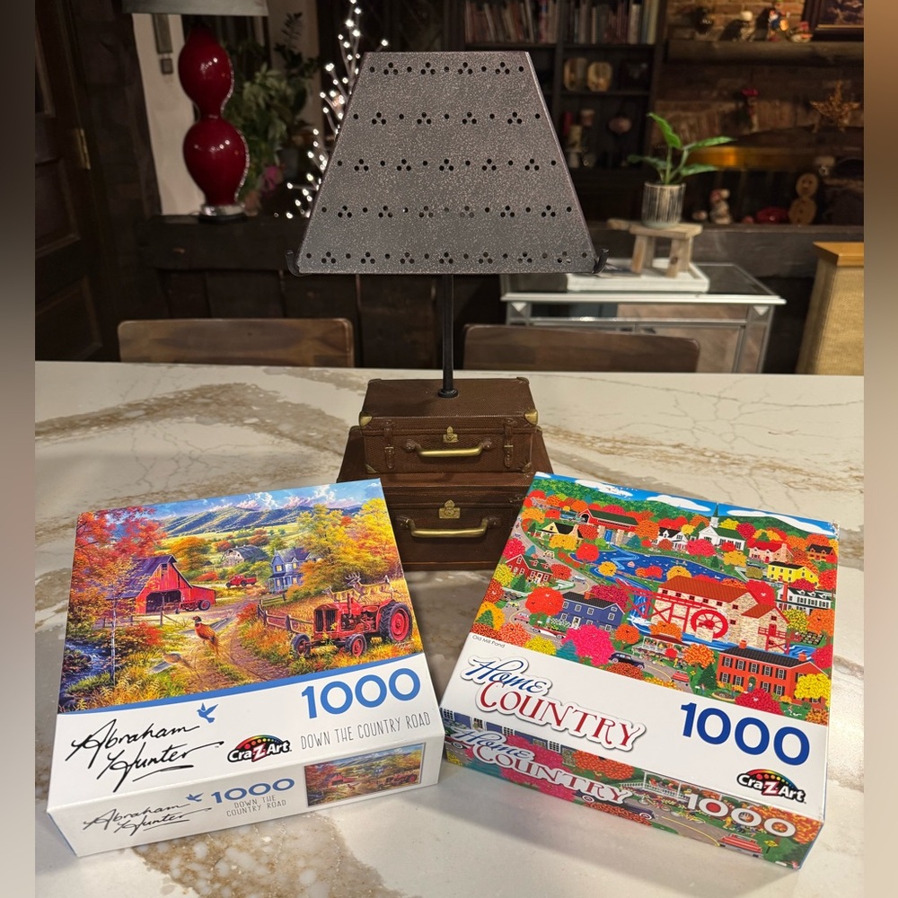Two 1000-Piece Puzzles from Cra-Z-Art - Country-themed